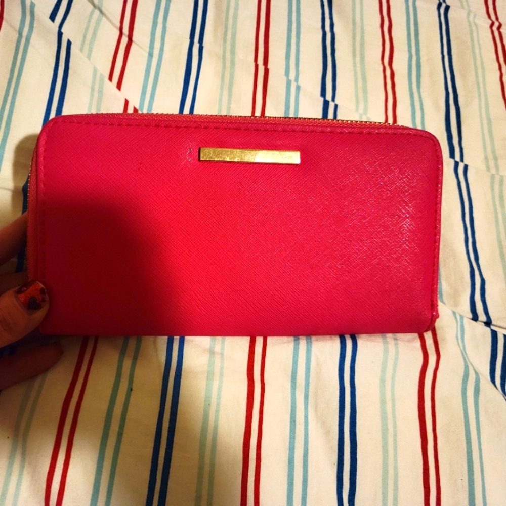 Pink Zip Wallet